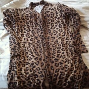 Chico's leopard print sweater 10/12